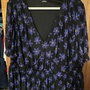 New colorful blouse sz 2X